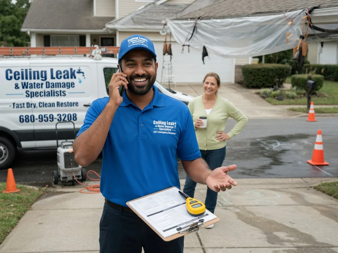 Ceiling Leak Cleanup Mcclelland, IA FAQs